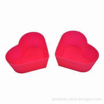 2 Cavity Heart-shaped Silicone Molds
